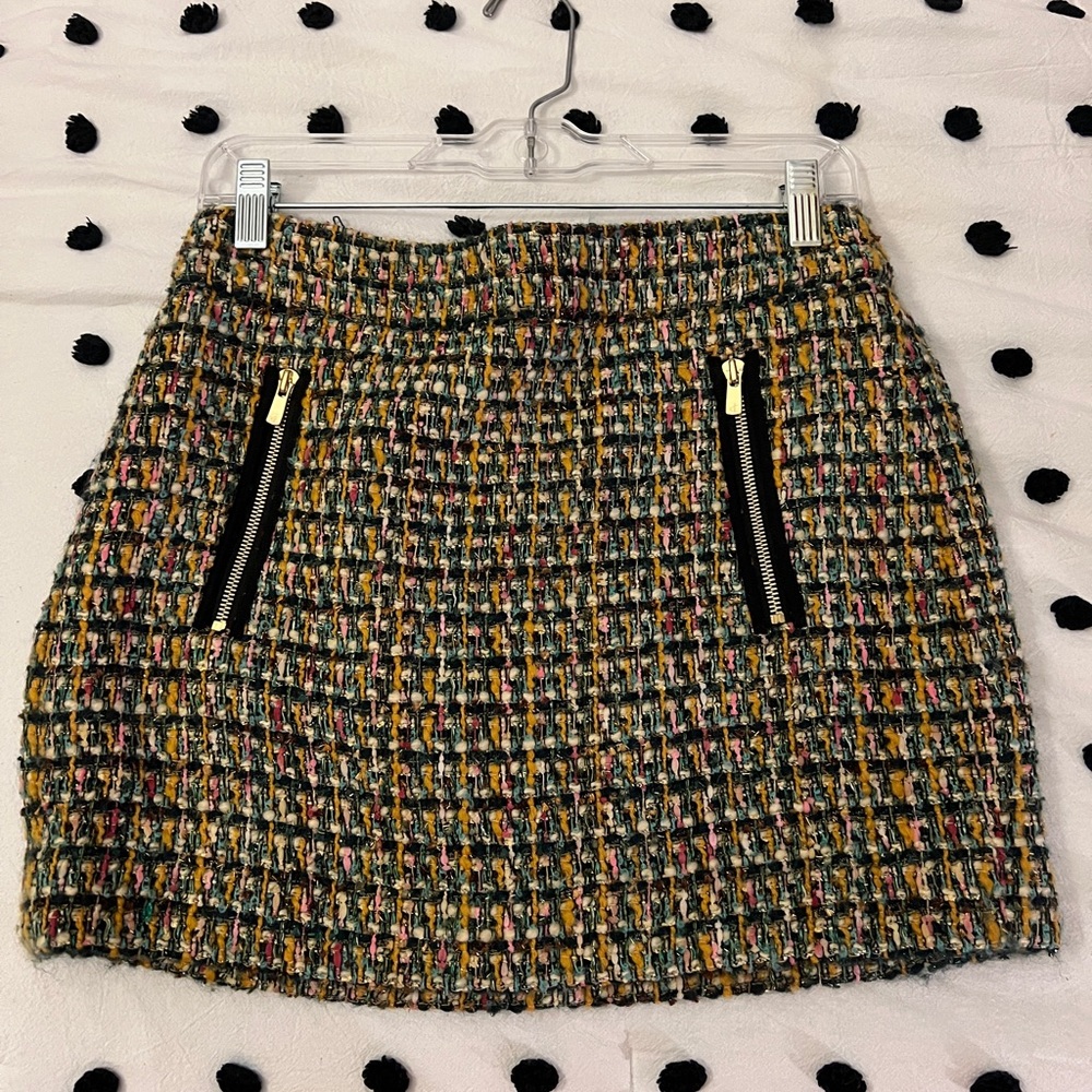 JCrew Multi-color Tweed Mini Skirt
